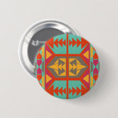 Badge Rond 5 Cm Néo- tribal indigène (Devant & derrière)