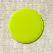 Badge Rond 5 Cm Neon Chartreuse couleur solide | Classique