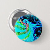 Badge Rond 5 Cm néon de danse de callisto (Devant & derrière)
