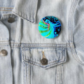 Badge Rond 5 Cm néon de danse de callisto (En situation)