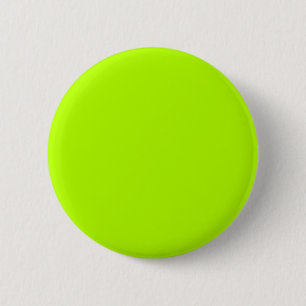 Badge Rond 5 Cm Neon Lime couleur solide Classique