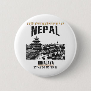 Badge Rond 5 Cm Népal