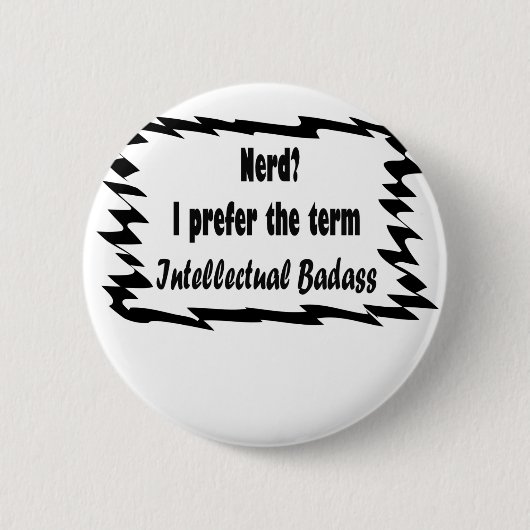 Badge Rond 5 Cm Nerd? (Devant)