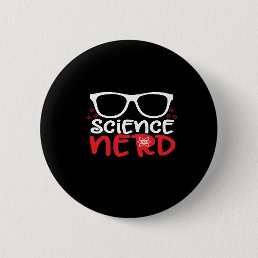 Badge Rond 5 Cm nerd scientifique (Devant)