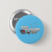 Badge Rond 5 Cm Nerds - PC Master Race Pin (Devant & derrière)