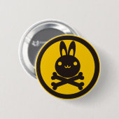 Badge Rond 5 Cm Nerf de boeuf (lapin) (Devant & derrière)