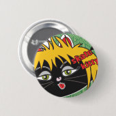Badge Rond 5 Cm Nesta de Kitty de patin (Devant & derrière)