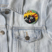 Badge Rond 5 Cm Nesta de Kitty de patin (En situation)