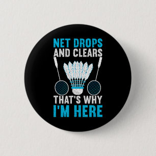 Badge Rond 5 Cm Net Drops And Clears C'est pourquoi je suis ici Dm