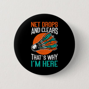 Badge Rond 5 Cm Net Drops And Clears C'est pourquoi je suis ici Dm