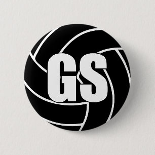 Badge Rond 5 Cm Netball But Shooter GS