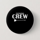 Badge Rond 5 Cm Nettoyage de l'équipe ménagère ménagère nettoyant  (Devant)
