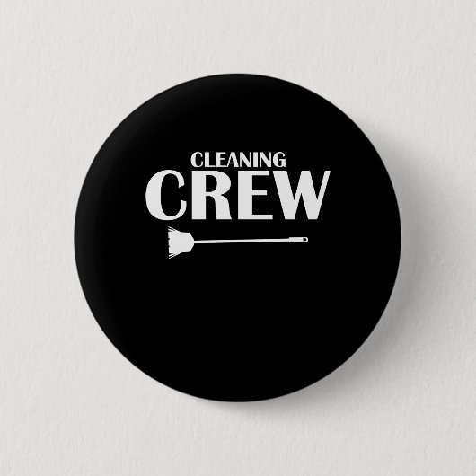 Badge Rond 5 Cm Nettoyage de l'équipe ménagère ménagère nettoyant  (Devant)