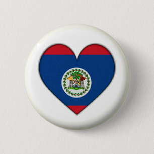 BADGE ROND 5 CM NEUF !! - BROCHE COEUR DE BELIZE