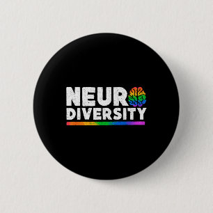 Badge Rond 5 Cm Neurodiversité Autisme Et Sensibilisation À La San