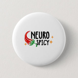 Badge Rond 5 Cm Neurodiversité Épicée Neuro - Adhd - Autisme