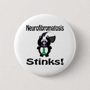 Badge Rond 5 Cm Neurofibromatose pue Conscientisation au putois