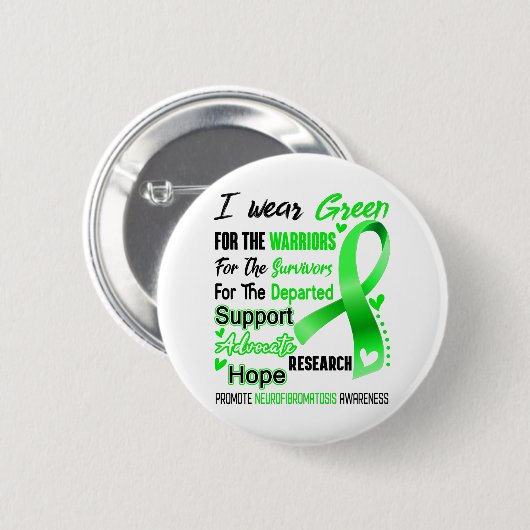 Badge Rond 5 Cm Neurofibromatosis Awareness Month Ribbon (Devant & derrière)