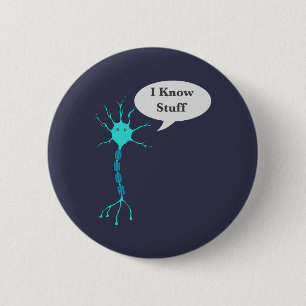 Badge Rond 5 Cm Neuron Je Connais Des Choses