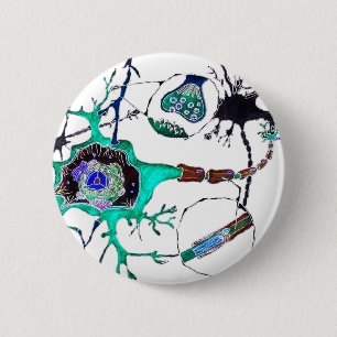 Badge Rond 5 Cm Neurone !