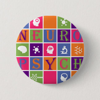 Badge Rond 5 Cm Neuropsychologie - cadeaux pour des