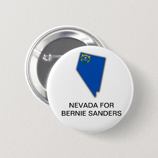 Badge Rond 5 Cm NEVADA pour le bouton BERNIE SANDERS 2020 (Devant & derrière)