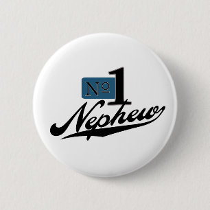 Badge Rond 5 Cm Neveu du numéro un