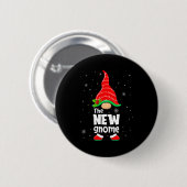 Badge Rond 5 Cm New Gnome Matching Family Group Christmas Party Pa (Devant & derrière)
