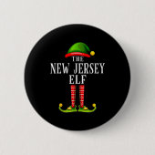 Badge Rond 5 Cm New Jersey Elf Christmas Matching Family Group Pjs (Devant)