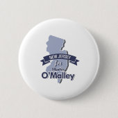 Badge Rond 5 Cm New Jersey pour Martin O'Malley (Devant)
