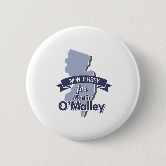 Badge Rond 5 Cm New Jersey pour Martin O'Malley (Devant)