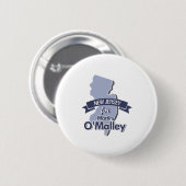 Badge Rond 5 Cm New Jersey pour Martin O'Malley (Devant & derrière)