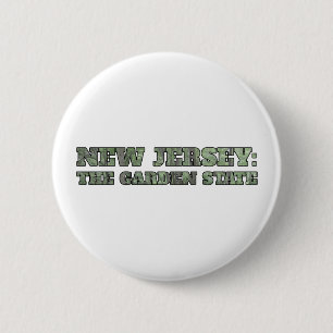 Badge Rond 5 Cm New Jersey : The Garden State