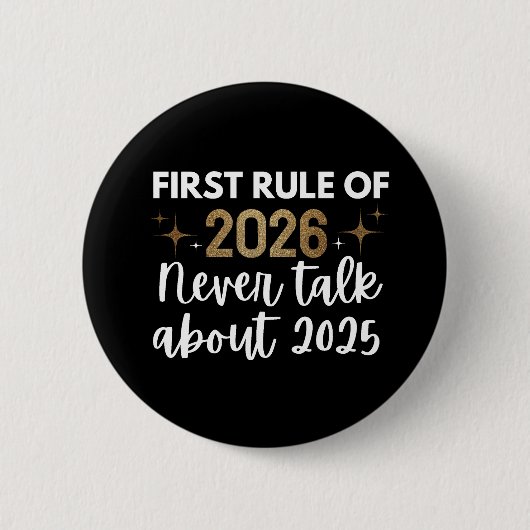 Badge Rond 5 Cm New Year 2026 (Devant)