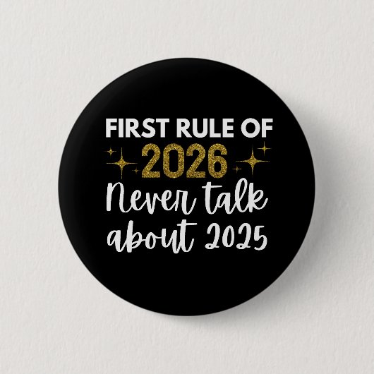 Badge Rond 5 Cm New year 2026 Funny (Devant)