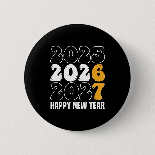 Badge Rond 5 Cm New Year 2026 Shirt Funny 67 Meme Six Seven (Devant)