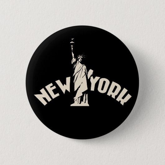 Badge Rond 5 Cm New York (Devant)