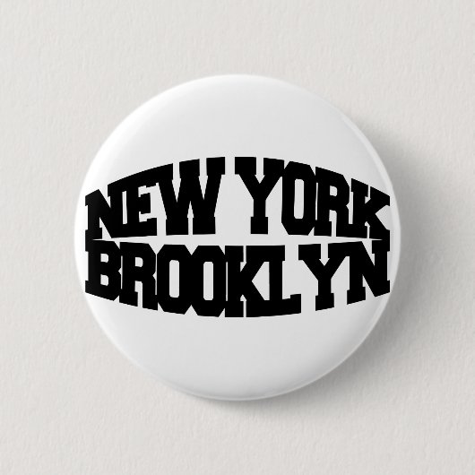 Badge Rond 5 Cm New York Brooklyn (Devant)