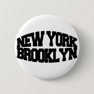 Badge Rond 5 Cm New York Brooklyn