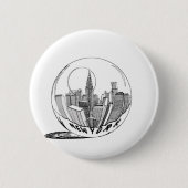 Badge Rond 5 Cm New York dans une boule de verre (Devant)