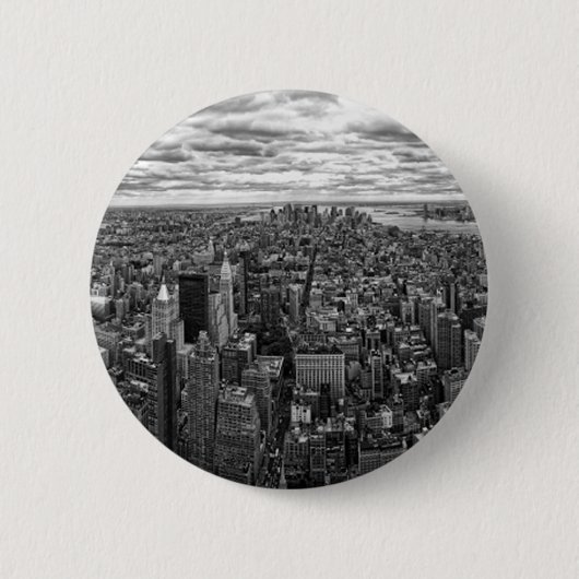 Badge Rond 5 Cm New York Skyline (Devant)