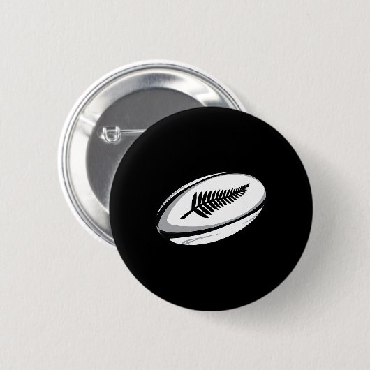 Badge Rond 5 Cm New Zealand Rugby Jersey (Devant & derrière)