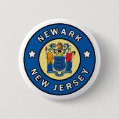Badge Rond 5 Cm Newark New Jersey (Devant)