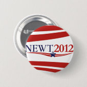 Badge Rond 5 Cm Newt Gingrich 2012 (Devant & derrière)