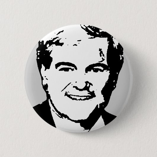 Badge Rond 5 Cm Newt Gingrich Gear (Devant)
