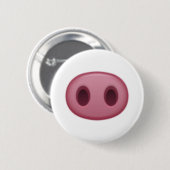 Badge Rond 5 Cm Nez de porc - Emoji (Devant & derrière)