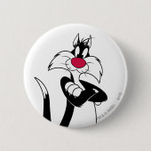 Badge Rond 5 Cm Nez rouge SYLVESTER™ (Devant)