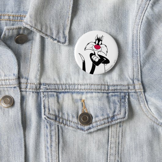 Badge Rond 5 Cm Nez rouge SYLVESTER™ (En situation)
