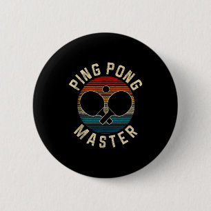 Badge Rond 5 Cm Ng Ng Maître Gif drôle de joueur de tennis de tabl