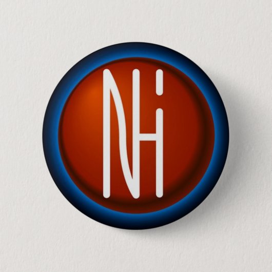 Badge Rond 5 Cm [NHI] Bouton : Logo (Devant)